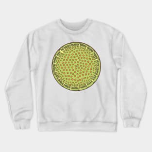 Diatom - Thalassiosira (color, artwork) Crewneck Sweatshirt